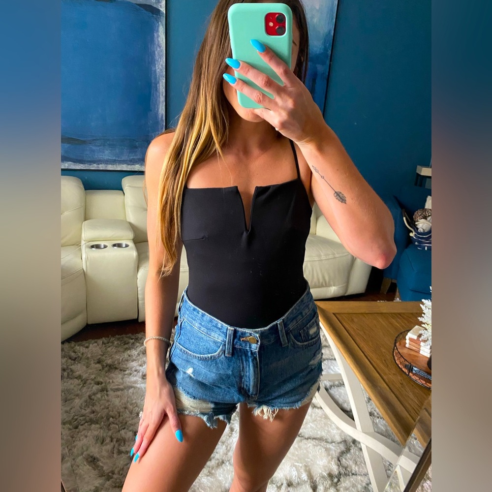 Vici black vcut bodysuit